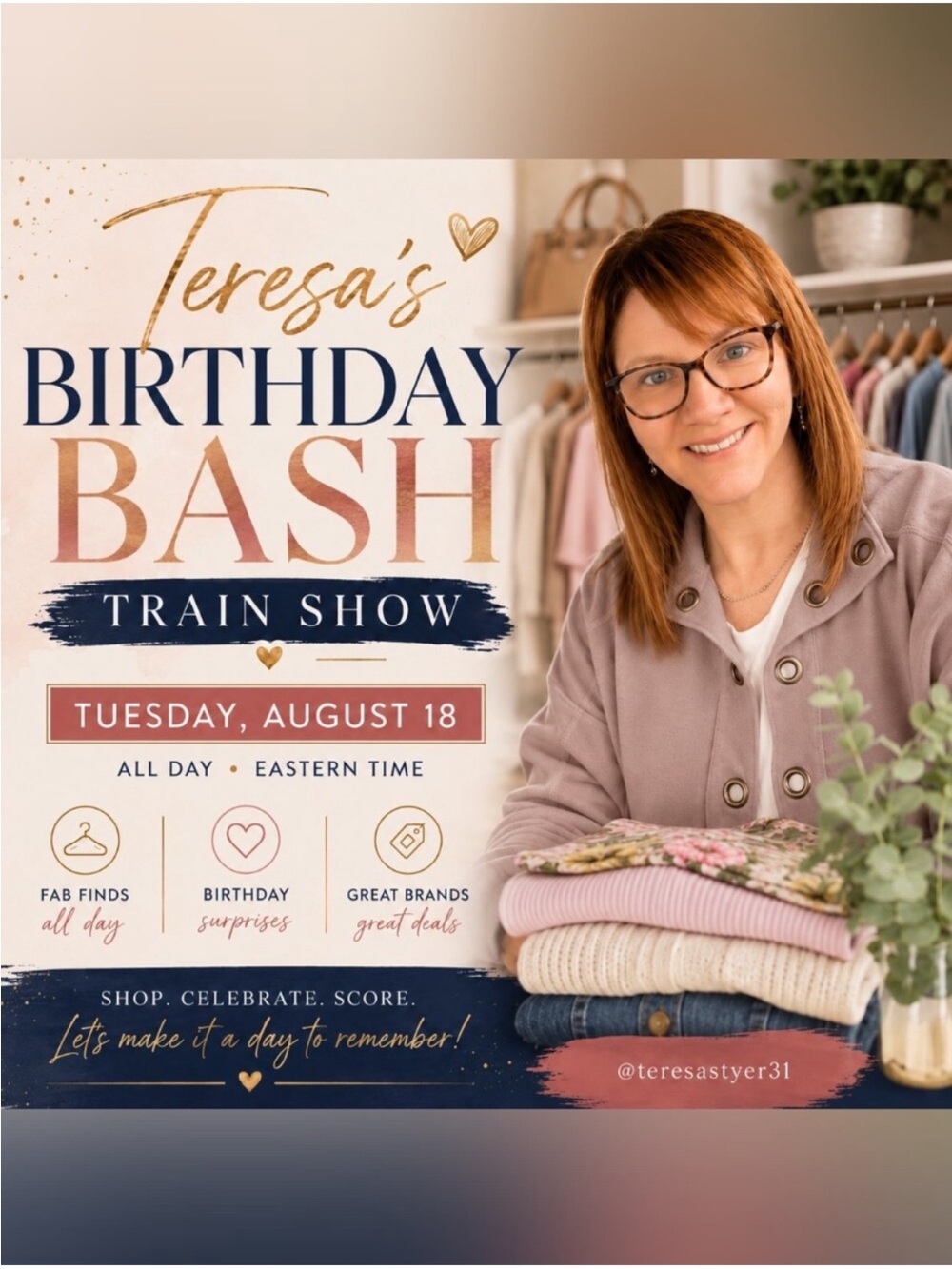 Teresa’s Birthday Bash Train show